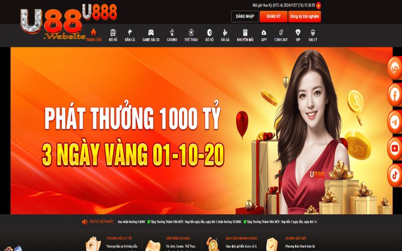 Ưu điểm nổi bật vượt trội của U888 so với các nhà cái khác